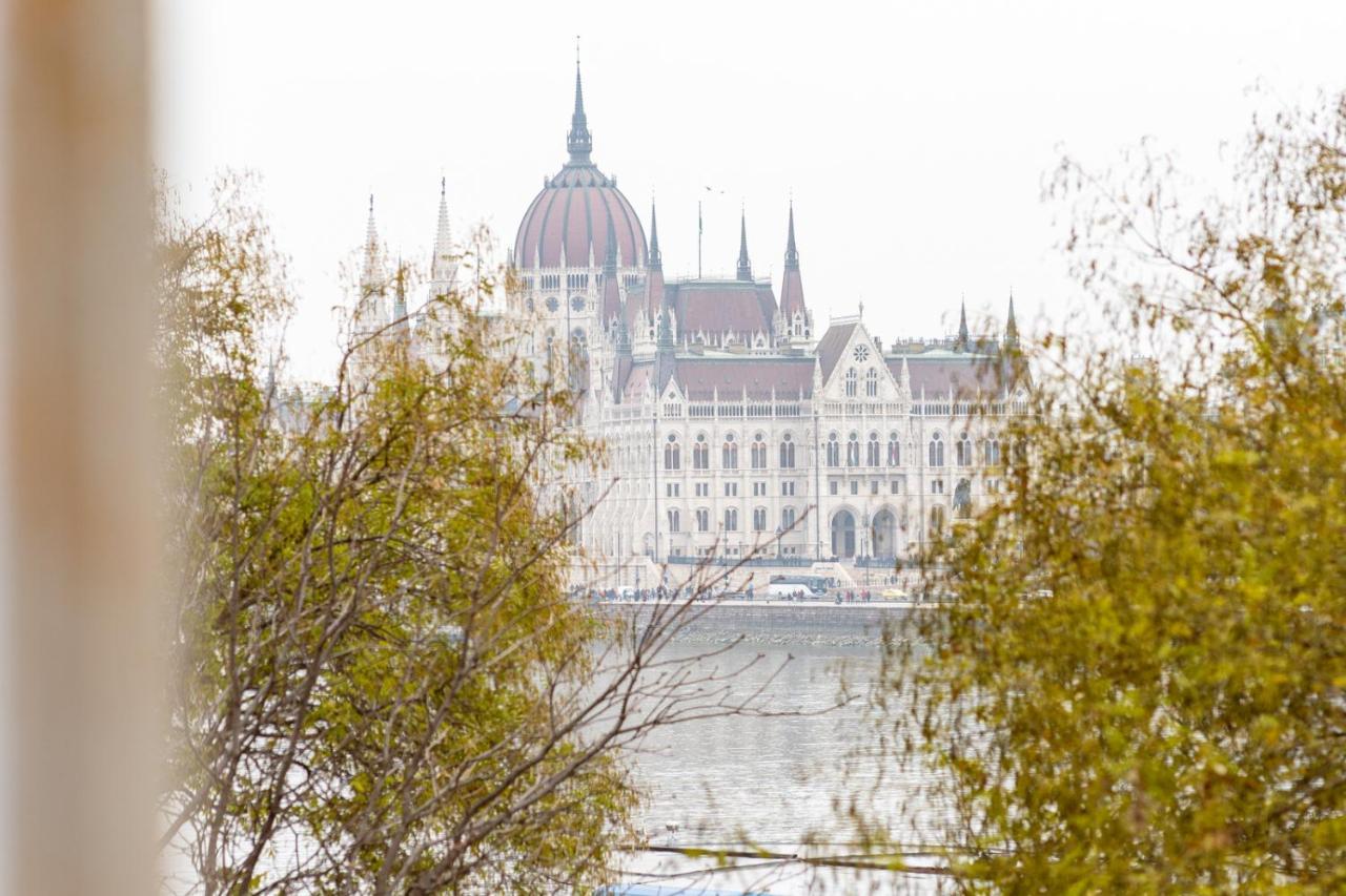 Danube Waterfront View At Chain Bridge Βουδαπέστη Εξωτερικό φωτογραφία